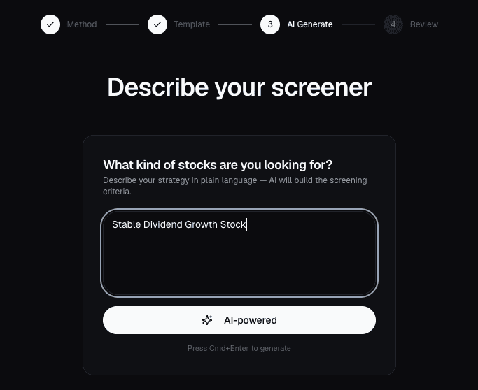 AI Screener Generator